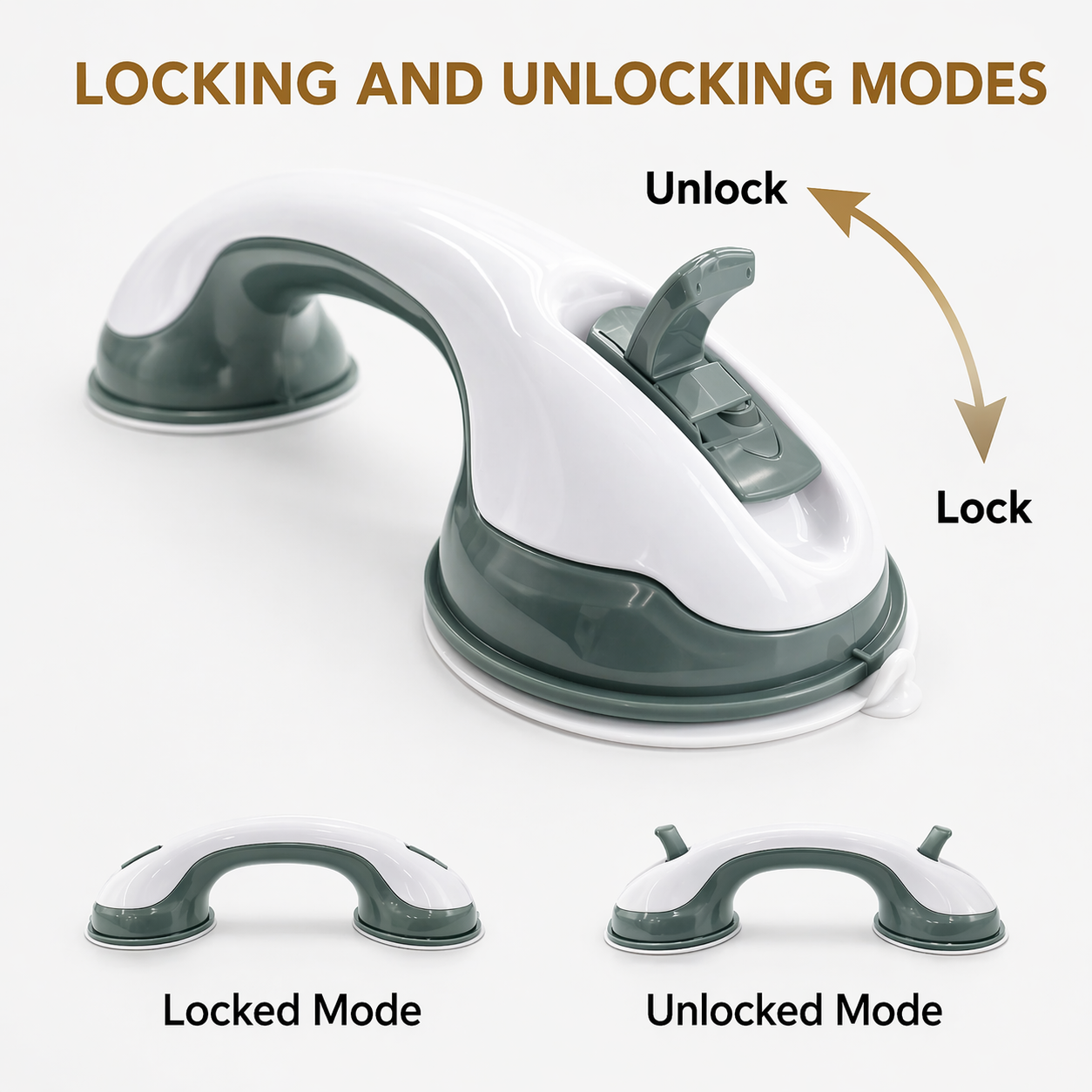 Safebar™ No-Drill Safety Grab Handle & Bathroom Handrail